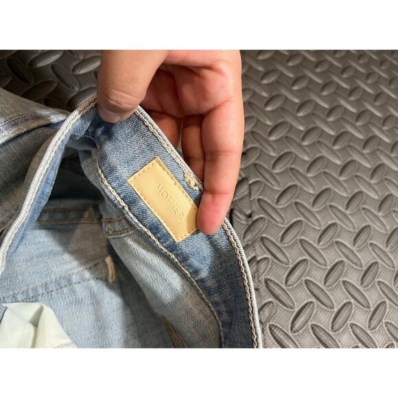 Mother High Waisted Rider Skimp Dreamer Light/Pastel Blue Womens Size 26 - Picture 8 of 15